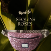 Sac banane sequins roses