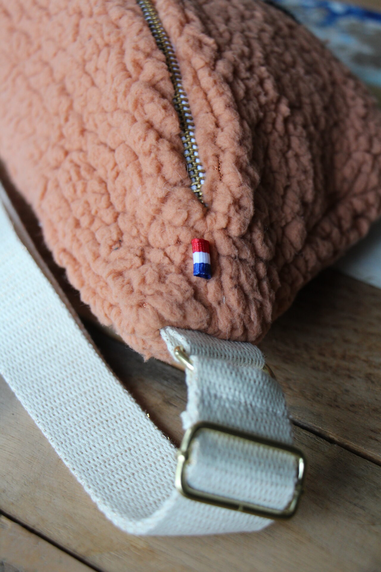 Sac banane sherpa caramel