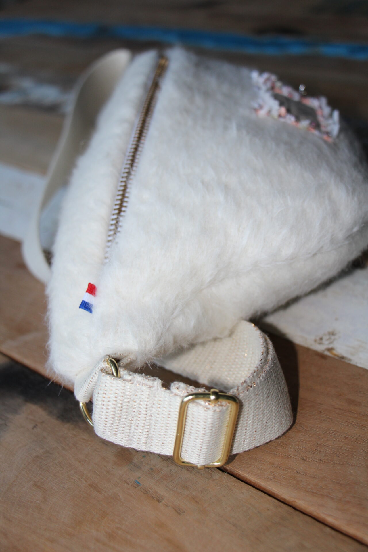 SAC BANANE ECRU ALPAGA