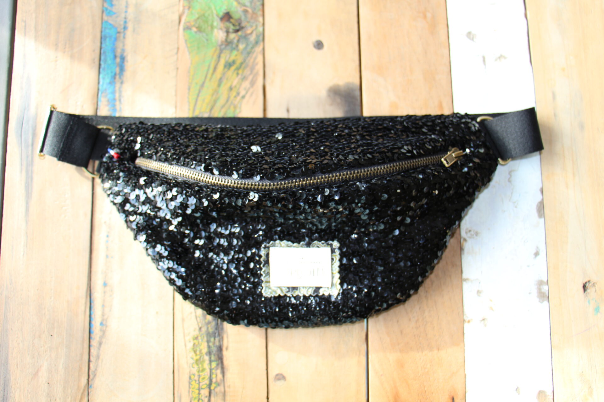 Banane sequins noirs Glam'