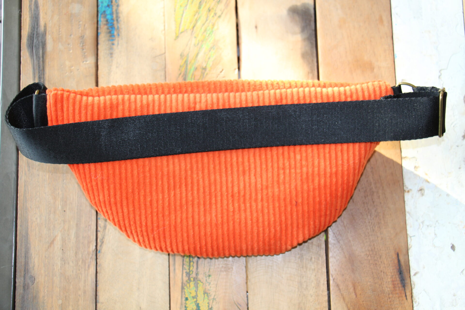 IMG_1254 Sac banane PEACE velour orange