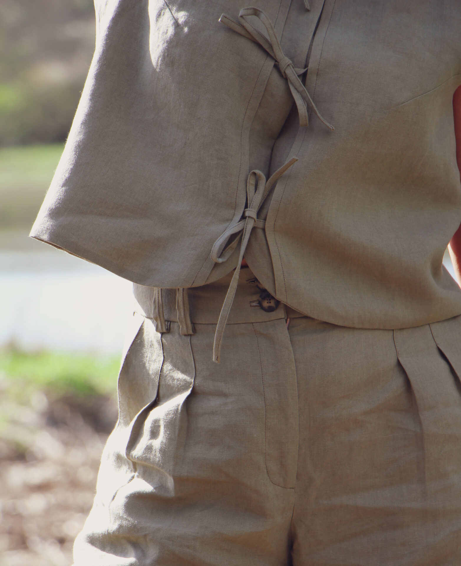 Pantalon Zeus lin kaki CARLOTTA