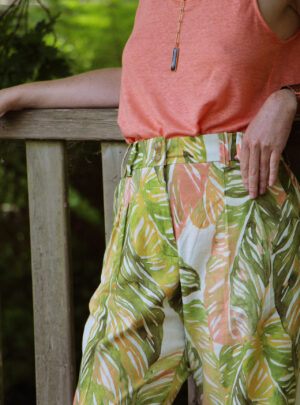 Pantalon Zeus imprimé tropical
