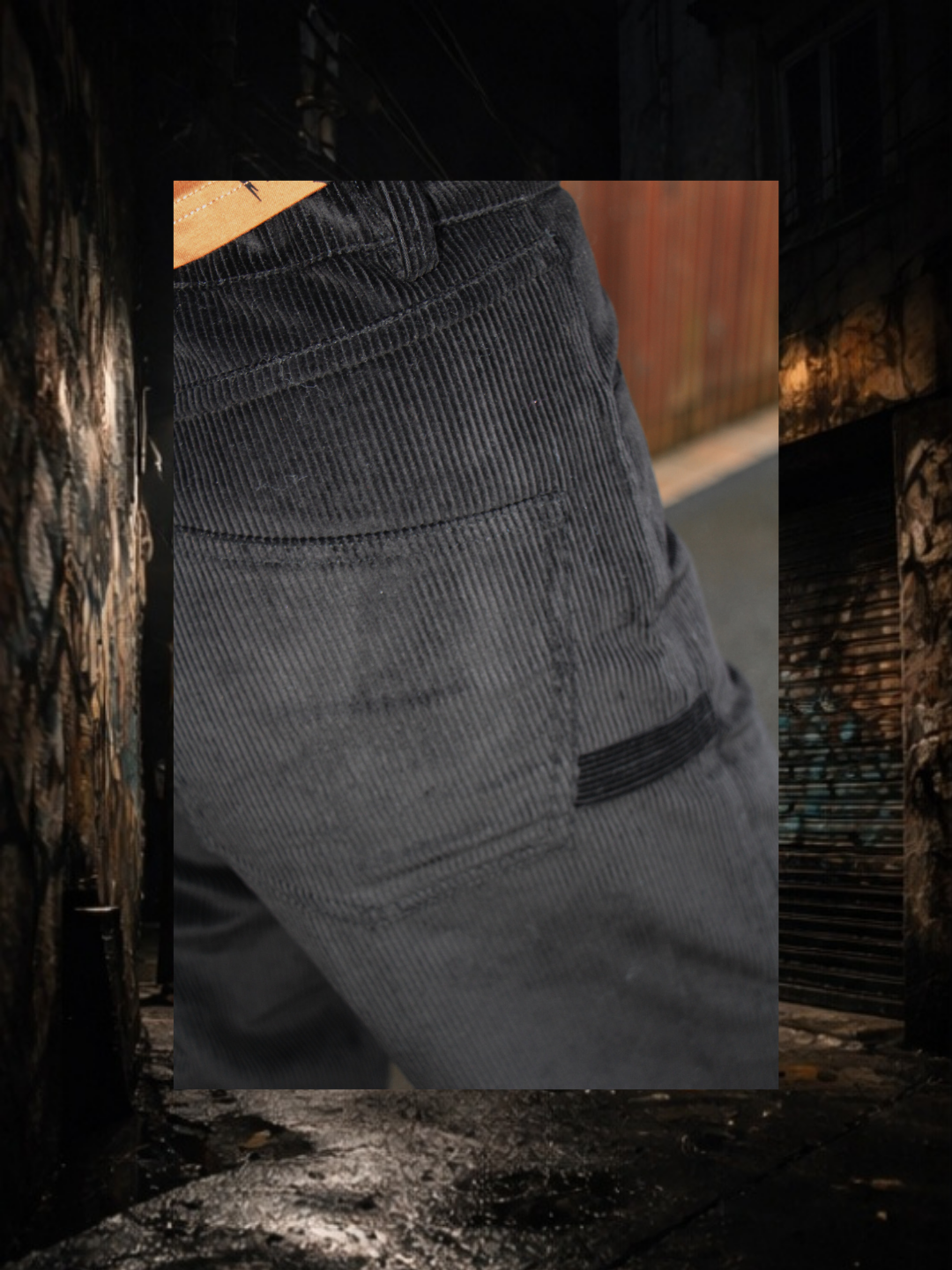 Pantalon HERMES velours noir