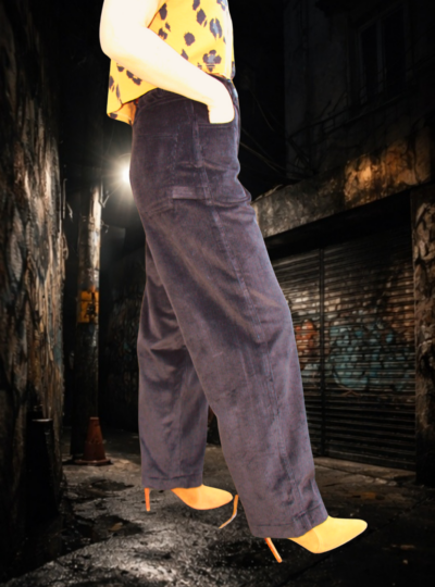 Pantalon HERMES velours noir