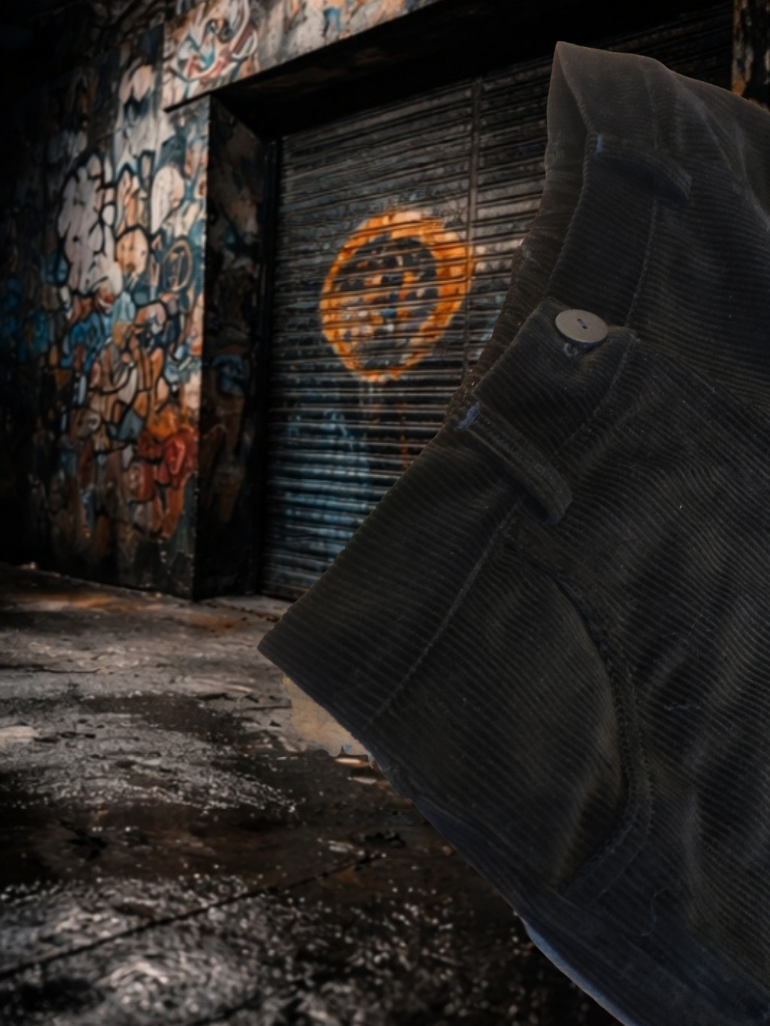 Pantalon HERMES velours noir