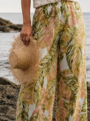 Pantalon fluide tropical HÉLIOS