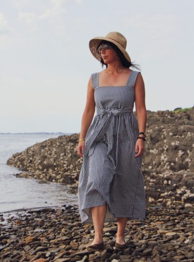 Robe SUZANNE vichy marine