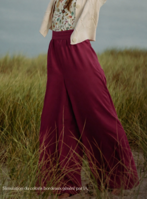 Pantalon Bobbi tencel bordeaux